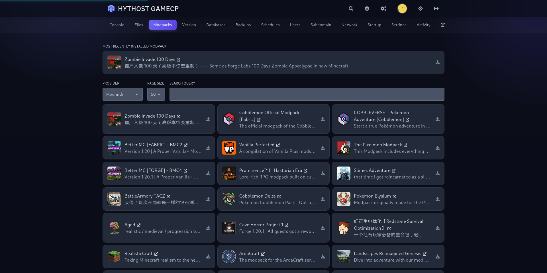 Modpack installer